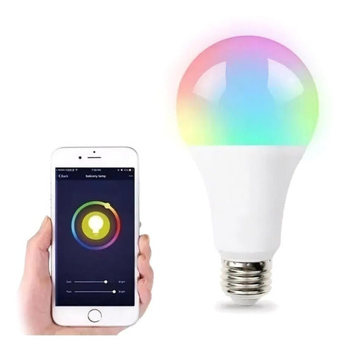 Proyecto Electrico Smart Wi-Fi RGB + Cold Light Bluetooth LED Lamp 220V 9W 0