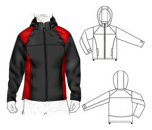 Moldes Unicose Campera Sport Hombre 1435 0