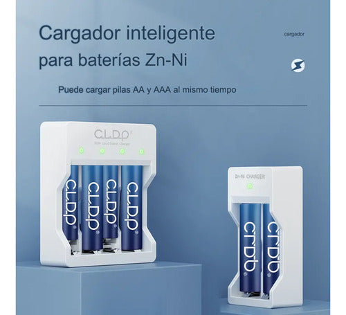 CLDP Premium Rechargeable AA Batteries X4 Zn-Ni 1.6V-2500mWh 1