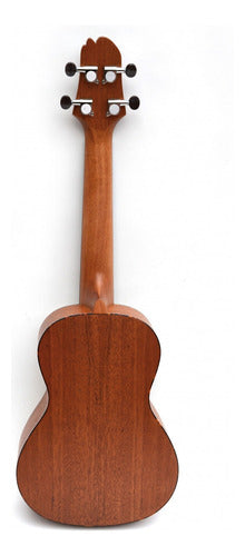 Ukelele Soprano Magma Abeto C/cenefa Boca Grabada Mks45 1