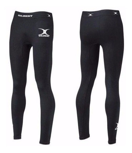 Gilbert Ultra Thermal Compression Long Leggings - Rugby Running 1