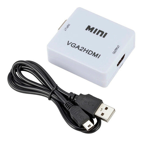 ANC+ VGA To HDMI Converter With Audio Supports 1080p 1