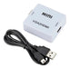 ANC+ VGA To HDMI Converter With Audio Supports 1080p 1