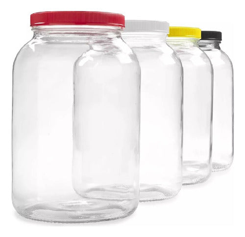 Rigolleau 12 Glass Jars Multi-Purpose Container 3000 cc with Lid 0