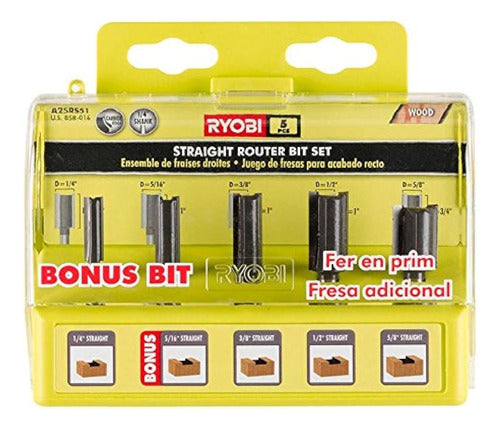 Ryobi Straight Router Bit Set 0