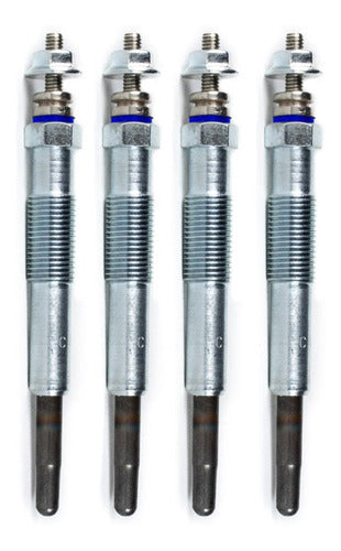 Kit of 4 Hescher Preheating Glow Plugs HC-148 for Renault Kangoo 1.9 D 0