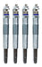 Kit of 4 Hescher Preheating Glow Plugs HC-148 for Renault Kangoo 1.9 D 0