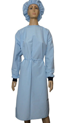 Naomi Pineda Waterproof Cotton-Polyester Lab Coat and Cap Set 1