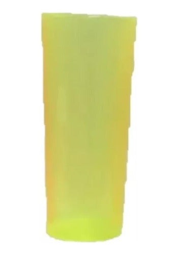 Pack of 20 - Fluorescent Acrylic Long Drink Glasses 8