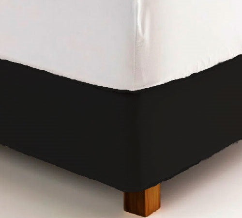 Elasticated Single Bed Base Cover 0.80x1.90 White Microfiber 0
