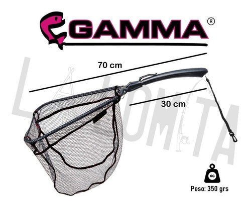 Gamma Foldable Fishing Net with Fixed Handle 70 cm 1