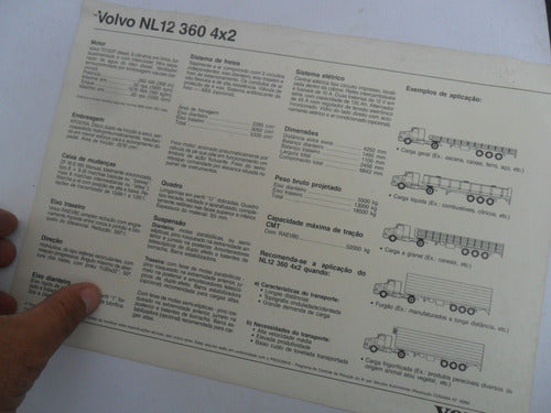 Catalogo Camion Volvo 12 360 Antiguo Folleto 1994 No Manual 4