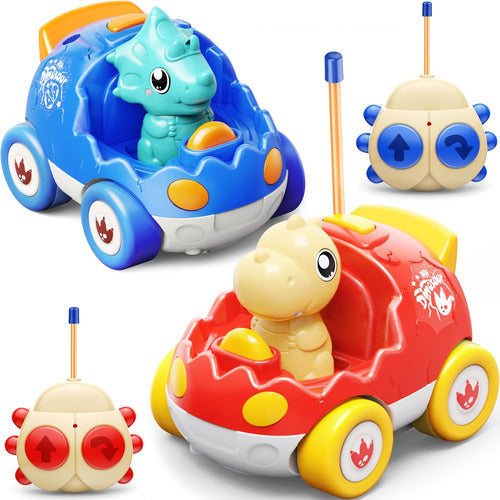 Coche Musical Para Niños De 2-, Colores Rojo Y Azul 0