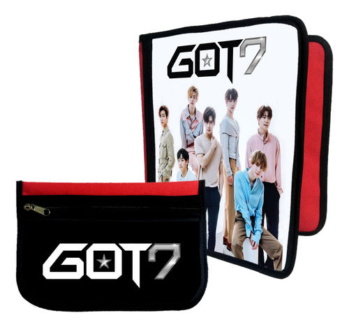 Marrotex Combo Folder + Pencil Case Got 7 K-pop #433 0