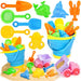 Amor Present Beach Toys Set of 31 Pieces, Bucket 0