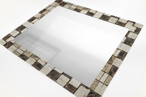 Mirror with Glass Guard 50x60cm Stones 2