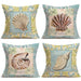 Asamour 4 Pack Ocean Theme Throw Pillow Case Coastal Conch S 0