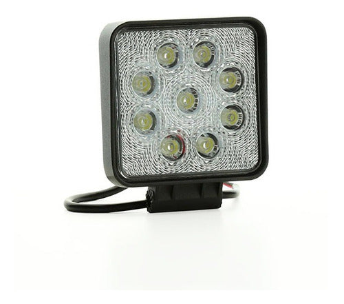 POWER MONKEYS 8 Square LED Beacons 27W for Auto, Moto, 4x4, UTV, Quad 5