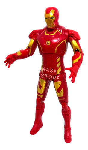 Ironman Avengers Action Figure Lights War Ironman Spiderman Robot 0