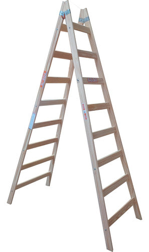 Scala Escalera De Madera Pintor 8 De Eucalipto Oferta - Reforzada 0