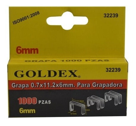 Goldex Grapa 0.7x10x8mm. Para Grapadora #0764228 1