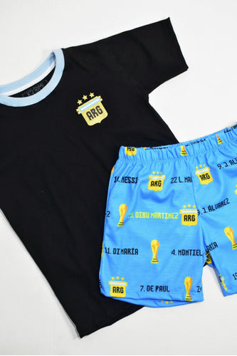 Argentina Messi Kids Pajama T-shirt 2