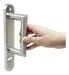 Stainless Steel Straight Fixed Door Handle 43x225mm Plate 0