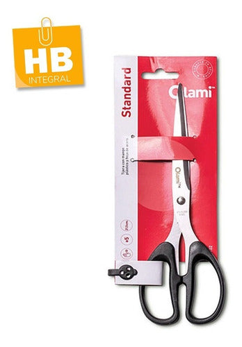 21 cm Scissors + Mini Metal Stapler Clamp 10/50 Office 2
