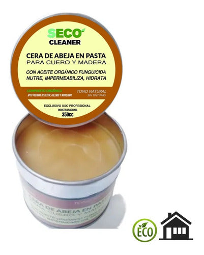 D219 Cera De Abeja Cuero Madera 350cc Orgánico X 4u 0