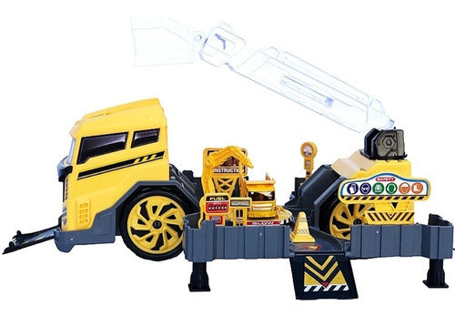 Express Wheels Toy Construction Vehicle Set with Track and Truck 7