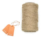 Pack of 6 Natural Jute Yarn Bobbins 70 Meters for Crafts with Labels 0