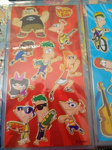 Stickers Originales   Phineas Y Ferb   10 Planchas 2