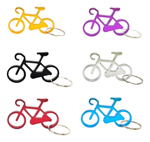 Set of 15 Bike Keychain Bottle Opener Souvenir Metallic Openers 7