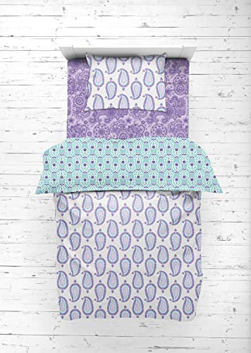 Bacati - Toddler Bedding Set in Cotton Paisley 0