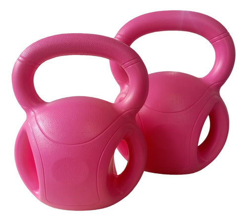 Set Russian Kettlebell With Side Handle 4kg+8kg+12kg PVC 770 Store 16
