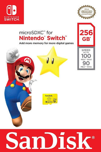 SanDisk Official Nintendo Switch Micro SD 256GB 1