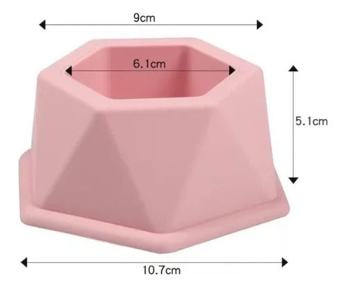 Doctor Glitter Hexagonal Large Pot Silicone Mold 2