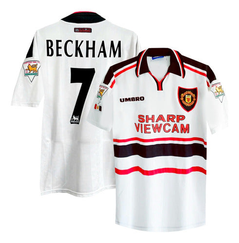 Umbro Manchester United 1996/97 #7 Beckham Adult Jersey 1