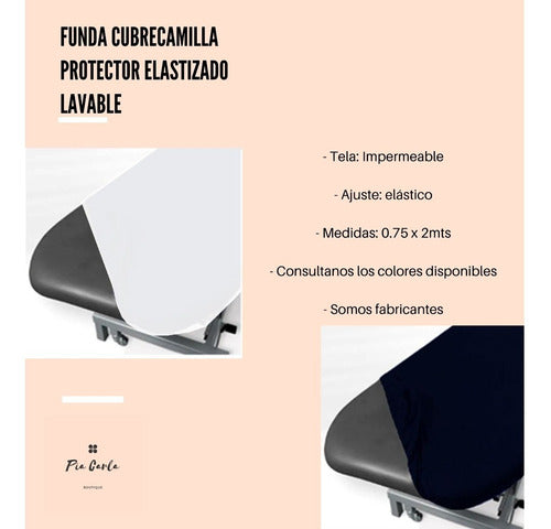 Cubre Camilla Funda Reutilizable Con Elastico Lavable 2