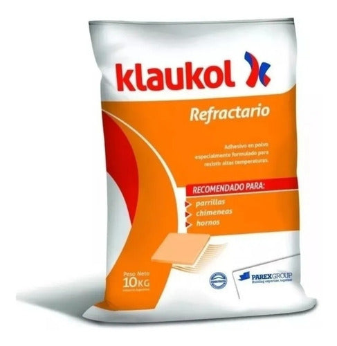 Klaukol Refractario Adhesivo Para Ladrilllos Parrillas 10kg 0