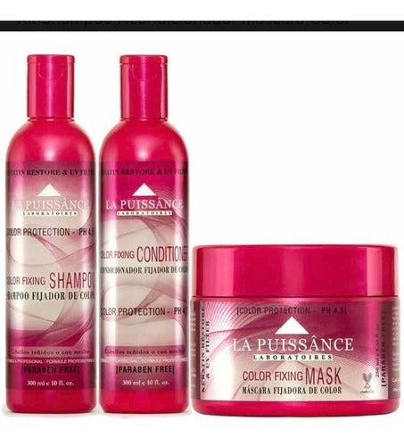 La Puissance Kit Shampoo Treatment Mask Color Fixing 1