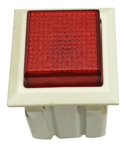 Emicol Pulsador - Red Button with Retention - Square B/W - Pack of 20 4