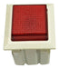 Emicol Pulsador - Red Button with Retention - Square B/W - Pack of 20 4