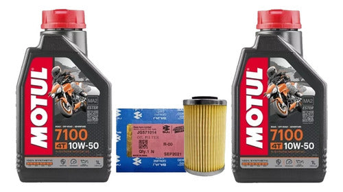 Bajaj Kit Service Dominar 400 Motul 7100 + AC Filter Gaona 0