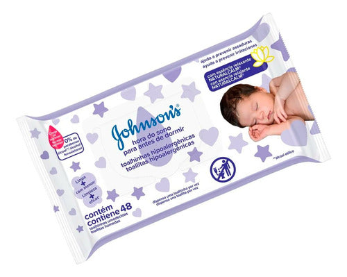 Johnson's Baby Kit X3 Bedtime Wet Wipes 48u 2