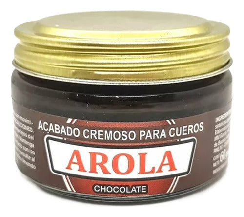 Arola Leather Cream Chocolate Nutrient and Protection 60 cc Tin 3