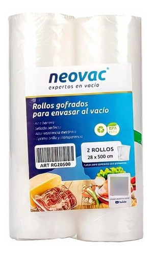 Neovac Vacuum Sealing Pack 2 Gofrados Rolls 28x500cm 0