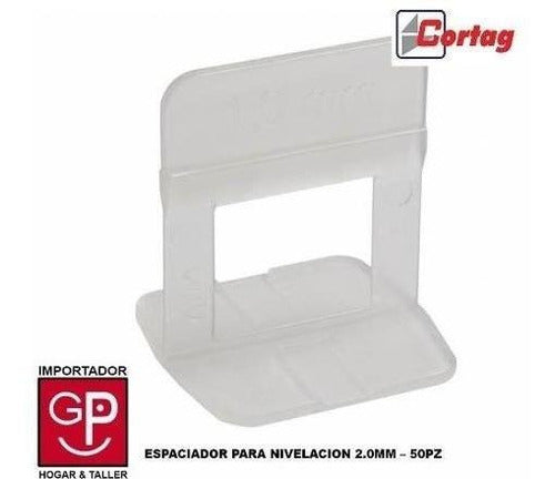 Espaciador P/nivelacion 2mm.50pz.cortag H Y T 1