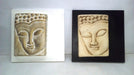 Buddha Ceramic and Wood Frame with Hanging or Standing Candle Holder 8