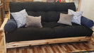 Futon Sofa Bed 3 Seater with Fadimar Mattress 0